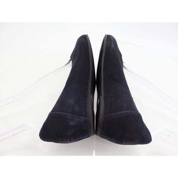 Eileen Fisher Women Una Hidden Wedge Ballet Flats Size 8 Navy Suede Round Toe - Picture 7 of 10